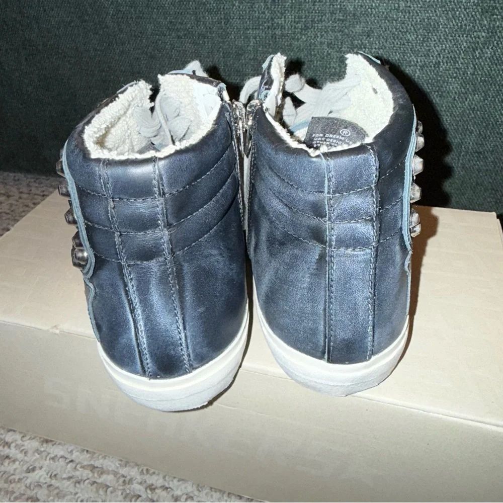 GOLDEN GOOSE BLACK LEATHER STUDDED SLIDES BRAND NEW 39 - Picture 5 of 8